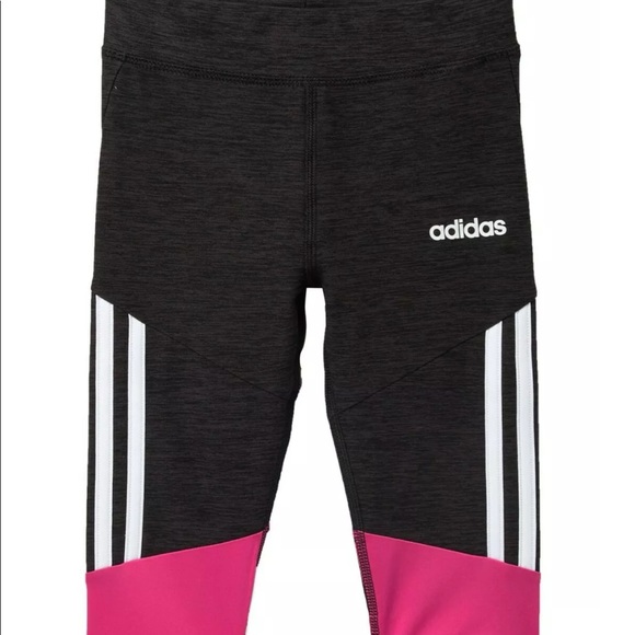 4T adidas Girls Active Capri Tight Legging Teal
